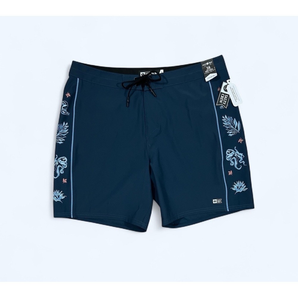 SALTY CREW ESSENTIAL SHORTS MENS 38 LIGHTWEIGHT BLUE